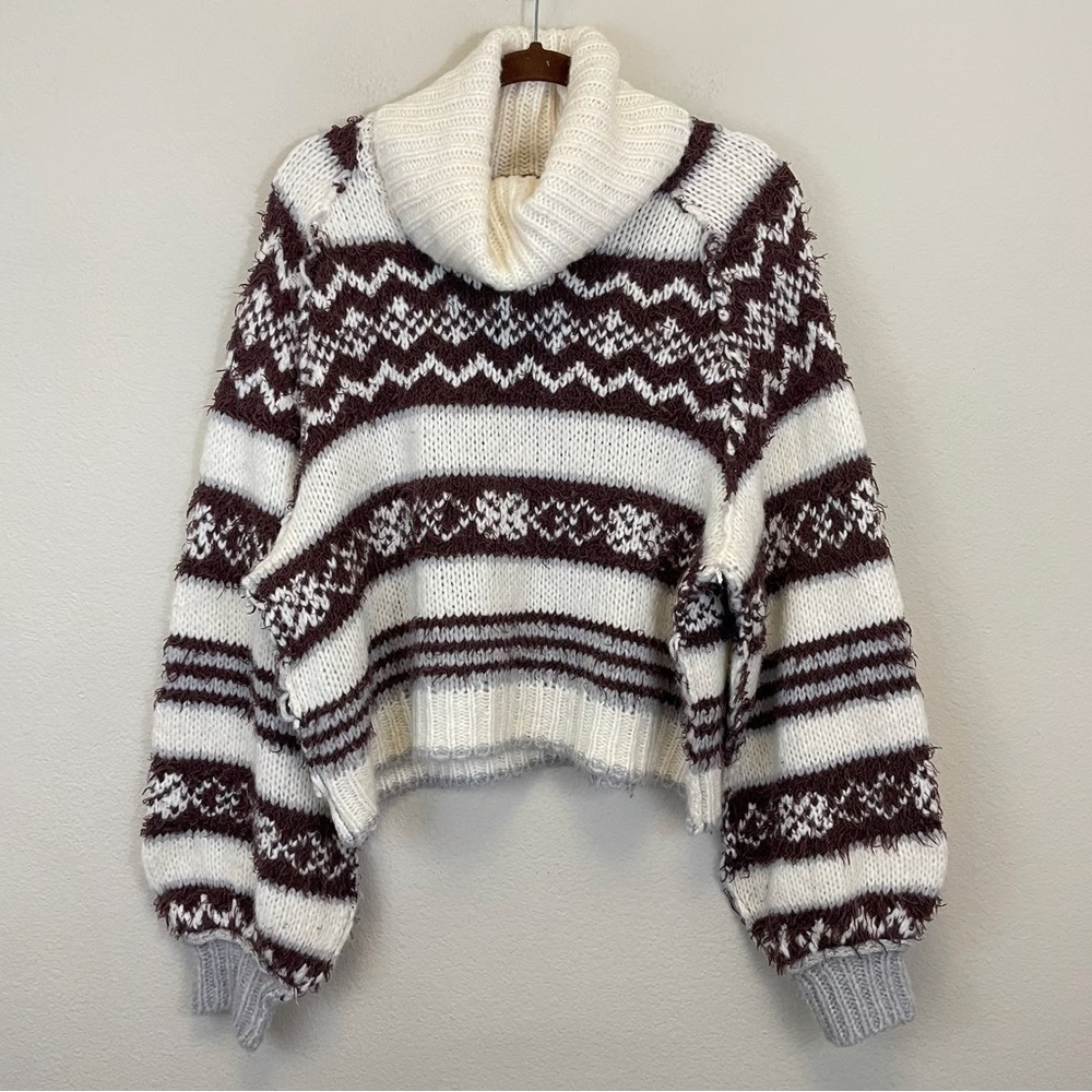 Free People Wool Blend Turtleneck Sweater